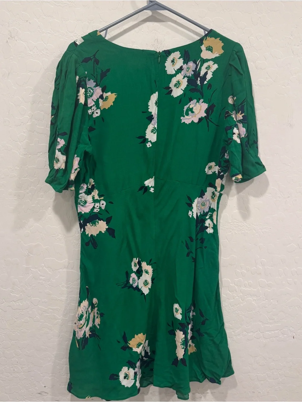 Free People Mothers Day Brunch Neon Green Garden Day Floral Dress Retro Pinup 8